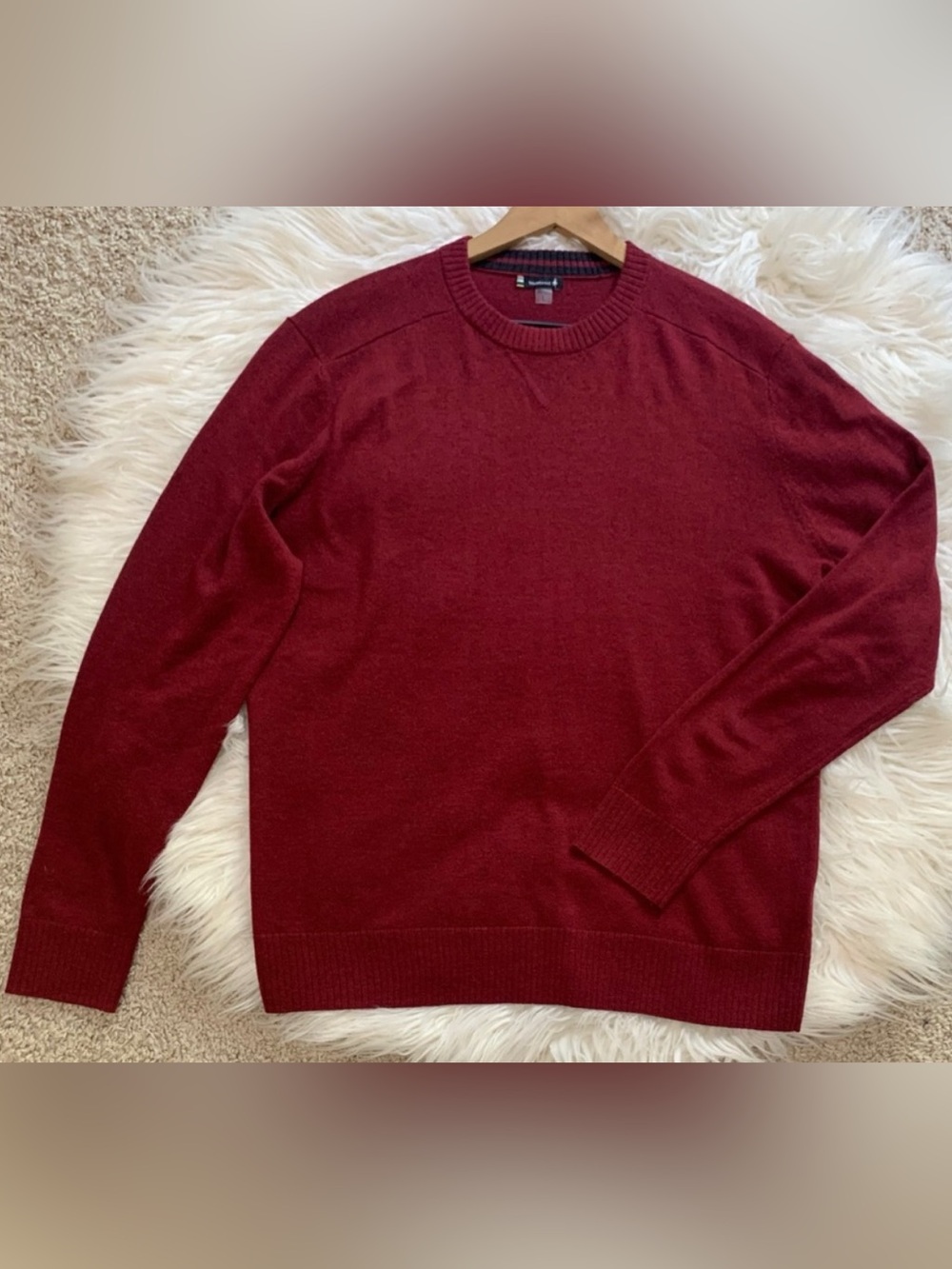 Smartwool Sparwood Crewneck Sweater Red Size Large
